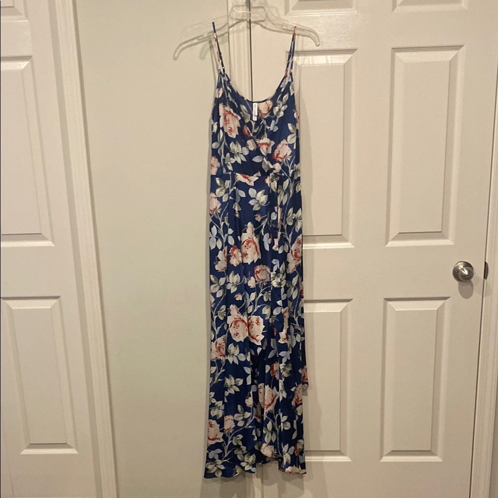 Floral Blue Maxi Dress